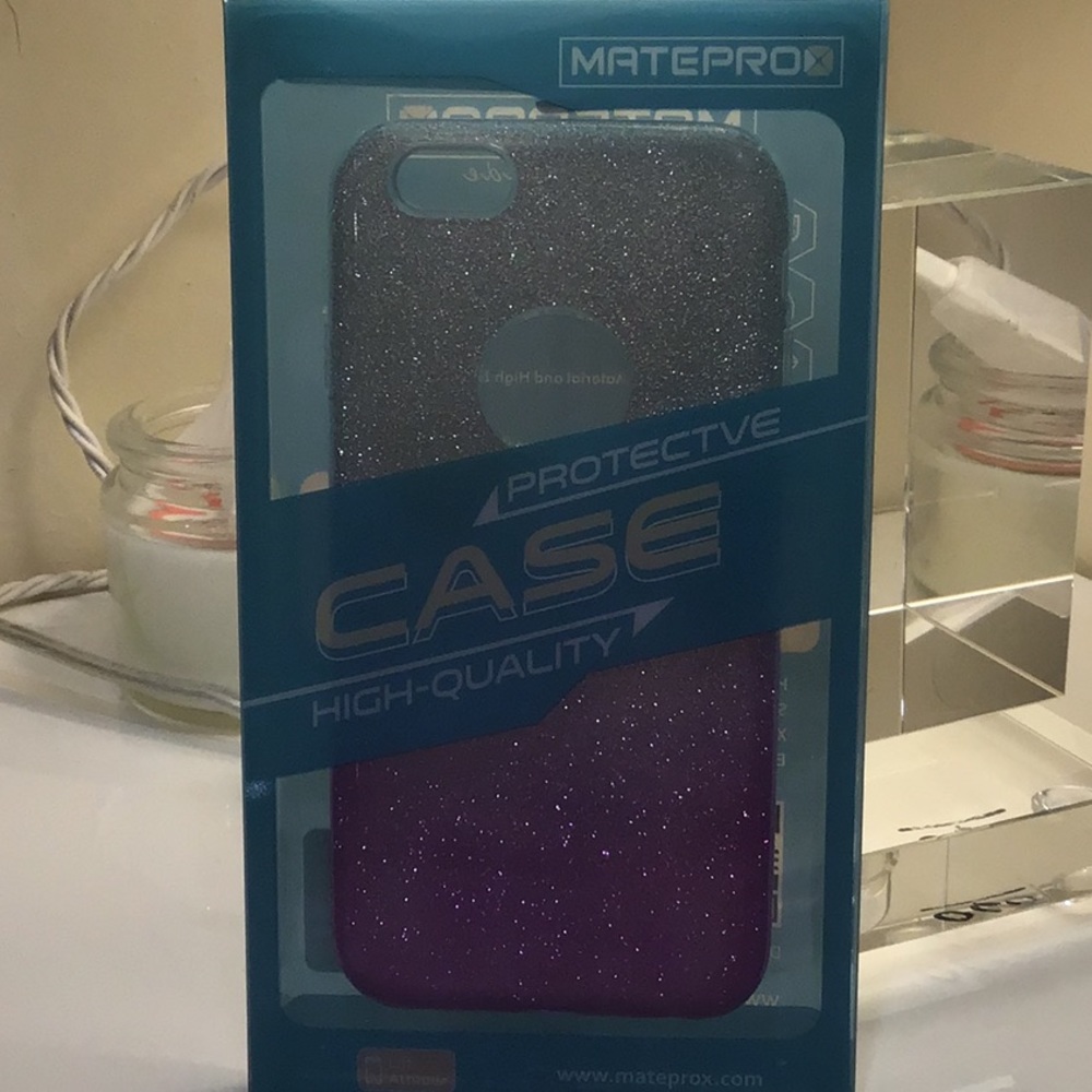 Gorgeous Purple and Silver Ombré iPhone Case